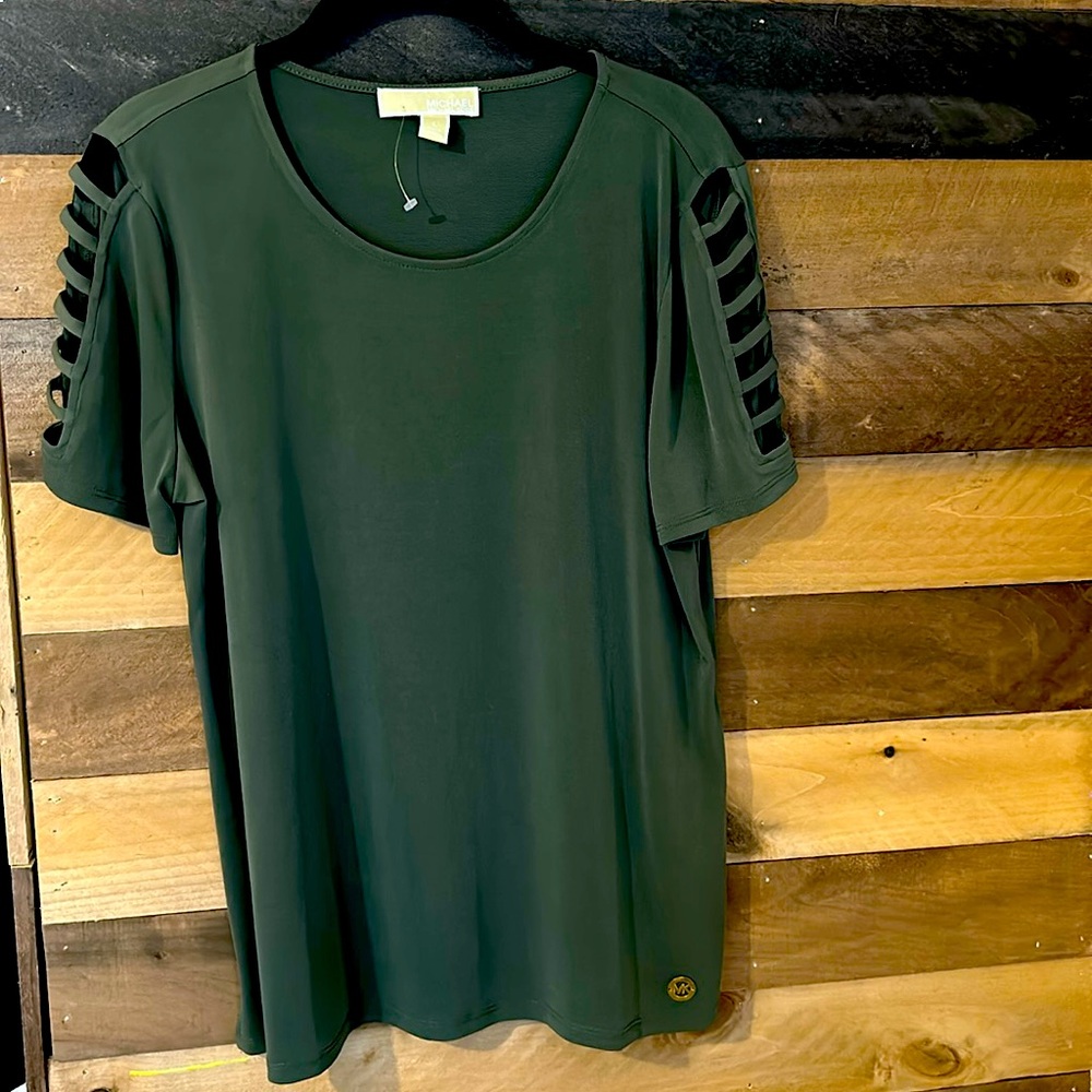 Michael Kors dark green top